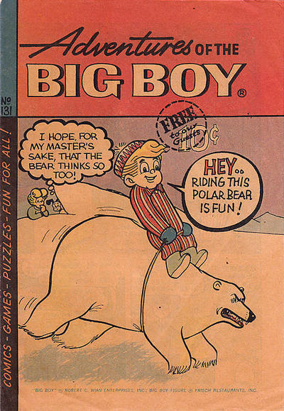 Cover for Adventures of the Big Boy (Webs Adventure Corporation, 1957 series) #131 [East]