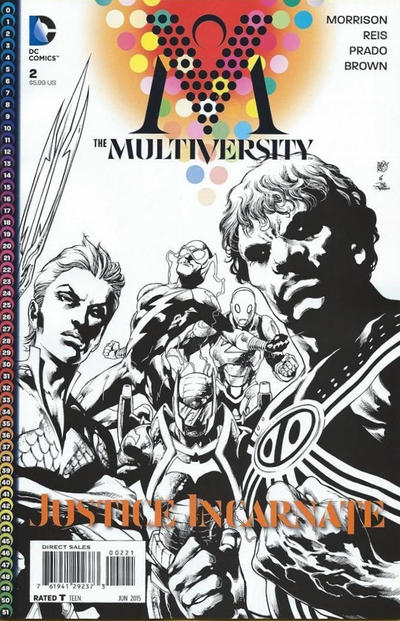 Cover for The Multiversity (DC, 2014 series) #2 [Ivan Reis / Joe Prado Black & White Cover]
