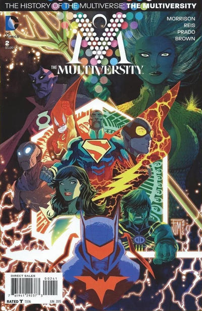 Cover for The Multiversity (DC, 2014 series) #2 [Francis Manapul History of the Multiverse Cover]