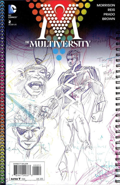 Cover for The Multiversity (DC, 2014 series) #2 [Grant Morrison Sketch Cover]
