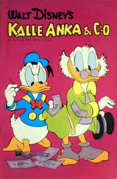 Cover for Kalle Anka & C:o (Richters Förlag AB, 1948 series) #10/1957