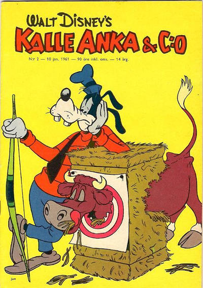Cover for Kalle Anka & C:o (Hemmets Journal, 1957 series) #2/1961