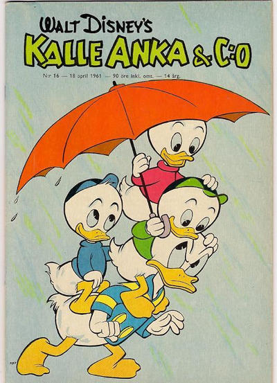 Cover for Kalle Anka & C:o (Hemmets Journal, 1957 series) #16/1961