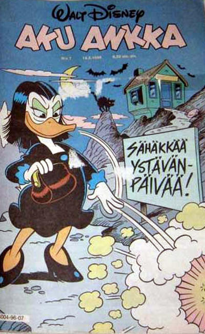 Cover for Aku Ankka (Sanoma, 1951 series) #7/1996