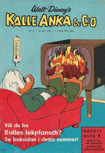 Cover for Kalle Anka & C:o (Hemmets Journal, 1957 series) #5/1964