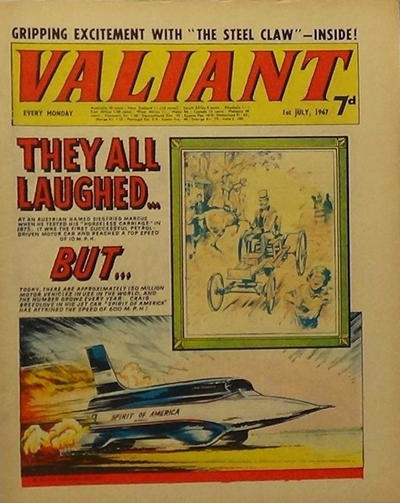 Cover for Valiant (IPC, 1964 series) #1 July 1967