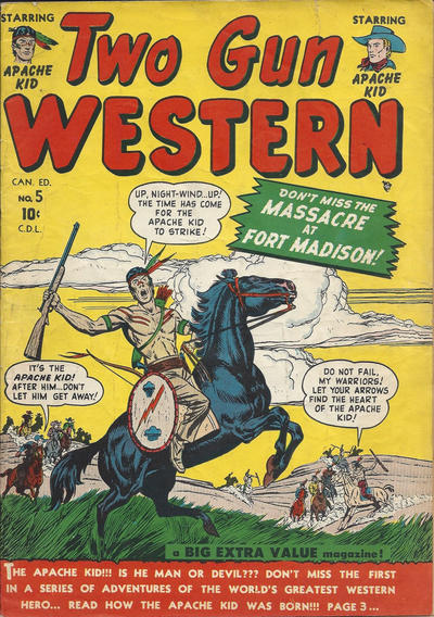 Cover for Two Gun Western (Bell Features, 1950 series) #5