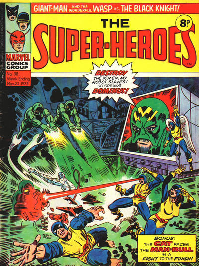 Cover for The Super-Heroes (Marvel UK, 1975 series) #38