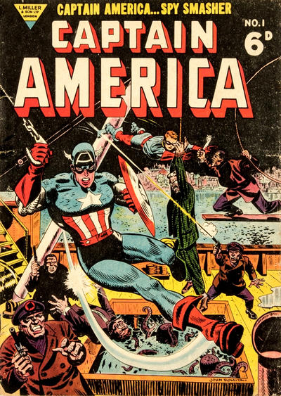 Cover for Captain America (L. Miller & Son, 1954 series) #1