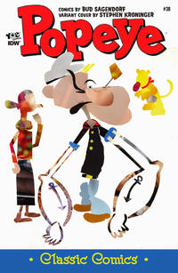 Cover Thumbnail for Classic Popeye (IDW, 2012 series) #28 [Stephen Kroninger Cover]