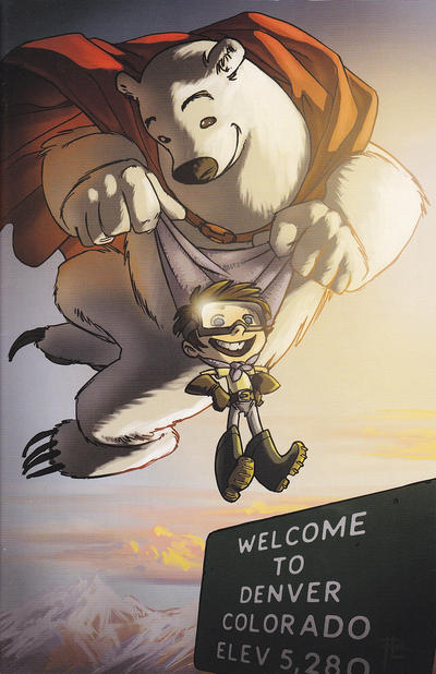 Cover for Herobear and the Kid: Saving Time (Boom! Studios, 2014 series) #1 [Denver Comic Con Exclusive Cover]