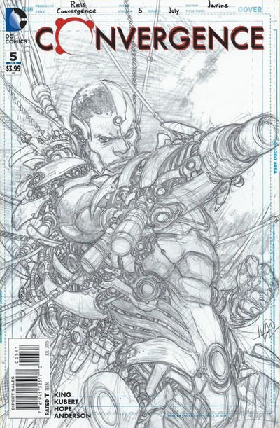 Cover for Convergence (DC, 2015 series) #5 [Ivan Reis Sketch Cover]