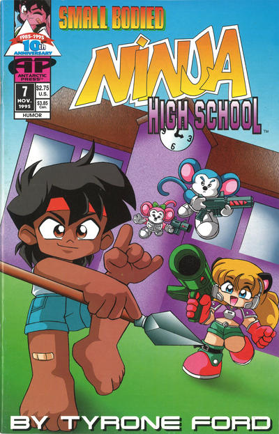 Cover for Small Bodied Ninja High School (Antarctic Press, 1992 series) #7