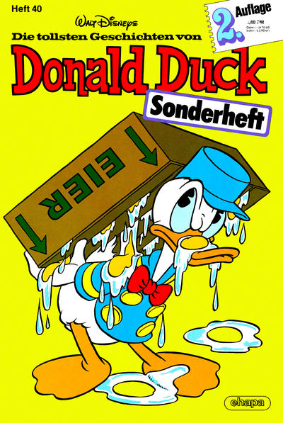 Cover for Die tollsten Geschichten von Donald Duck - Zweitauflage (Egmont Ehapa, 1983 series) #40