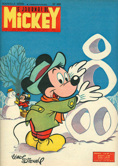 Cover for Le Journal de Mickey (Hachette, 1952 series) #449