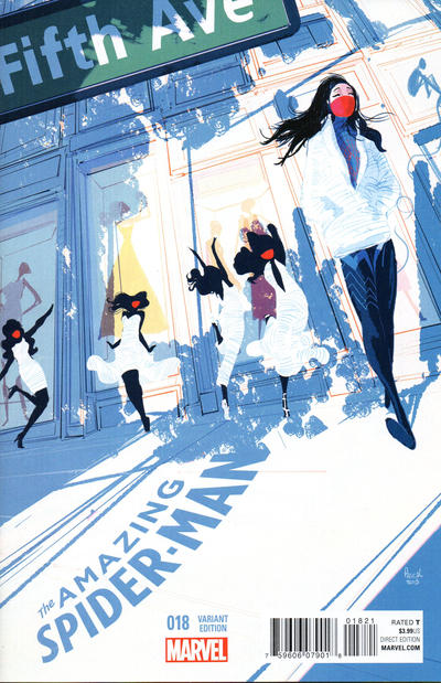 Cover for The Amazing Spider-Man (Marvel, 2014 series) #18 [Variant Edition - ‘NYC’ - Pascal Campion Cover]