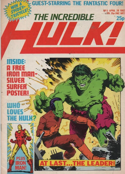 Cover for The Incredible Hulk (Marvel UK, 1982 series) #5