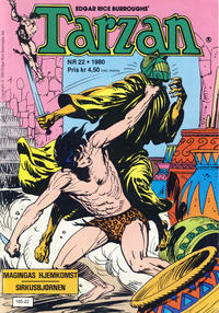 Cover Thumbnail for Tarzan (Atlantic Forlag, 1977 series) #22/1980