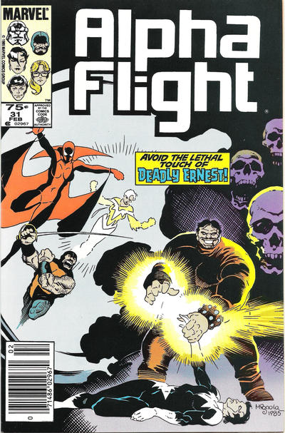 Cover for Alpha Flight (Marvel, 1983 series) #31 [Newsstand]