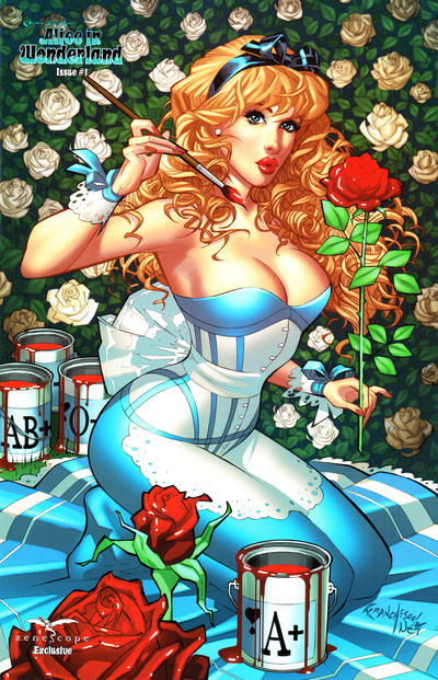 Cover for Grimm Fairy Tales Presents Alice in Wonderland (Zenescope Entertainment, 2012 series) #1 [Zenescope Exclusive Variant - Franchesco]