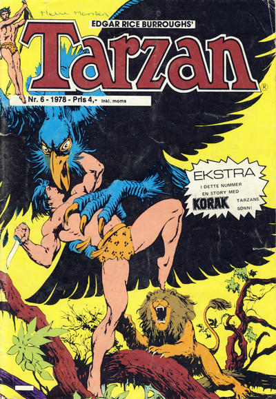 Cover for Tarzan (Atlantic Forlag, 1977 series) #6/1978
