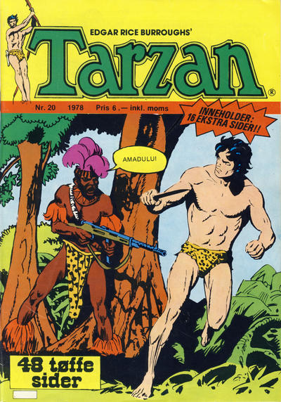 Cover for Tarzan (Atlantic Forlag, 1977 series) #20/1978