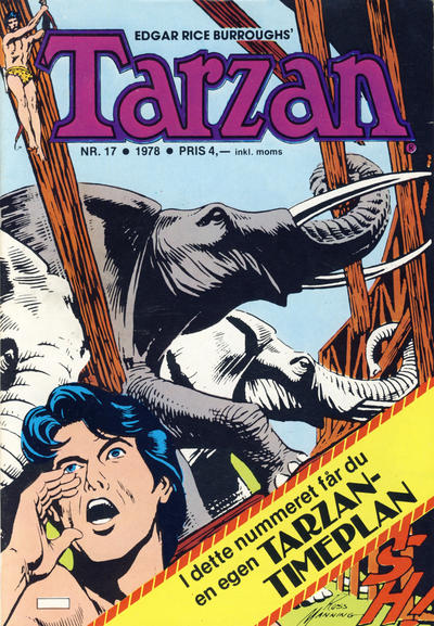 Cover for Tarzan (Atlantic Forlag, 1977 series) #17/1978