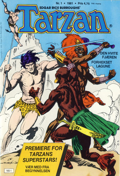 Cover for Tarzan (Atlantic Forlag, 1977 series) #1/1981