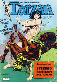 Cover Thumbnail for Tarzan (Atlantic Forlag, 1977 series) #19/1981