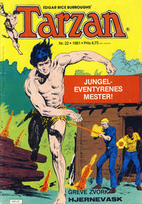 Cover Thumbnail for Tarzan (Atlantic Forlag, 1977 series) #22/1981