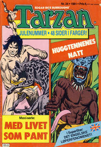 Cover Thumbnail for Tarzan (Atlantic Forlag, 1977 series) #24/1981