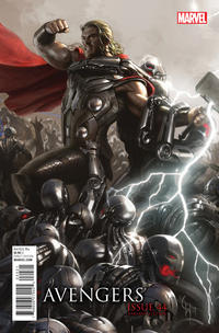 Cover Thumbnail for Avengers (Marvel, 2013 series) #44 [Retailer Incentive Avengers Age of Ultron Connecting Variant A]