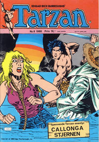 Cover Thumbnail for Tarzan (Atlantic Forlag, 1977 series) #6/1988