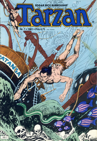 Cover for Tarzan (Atlantic Forlag, 1977 series) #7/1981