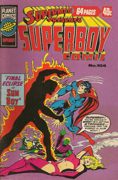Cover for Superman Presents Superboy Comic (K. G. Murray, 1976 ? series) #104