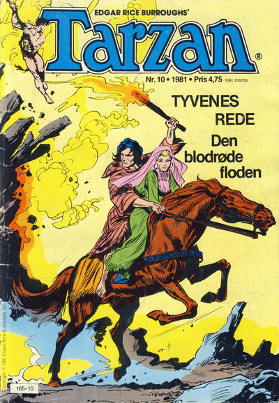 Cover for Tarzan (Atlantic Forlag, 1977 series) #10/1981