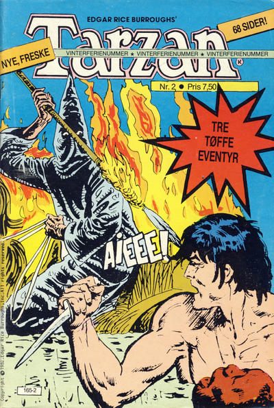 Cover for Tarzan (Atlantic Forlag, 1977 series) #2/1982