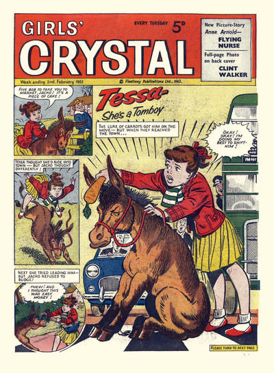Cover for Girls' Crystal (Amalgamated Press, 1953 series) #1424