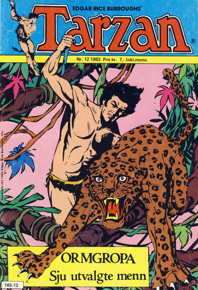 Cover for Tarzan (Atlantic Forlag, 1977 series) #12/1983