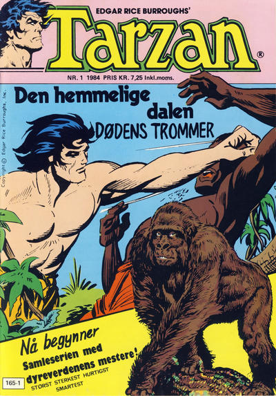 Cover for Tarzan (Atlantic Forlag, 1977 series) #1/1984