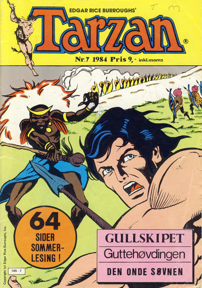 Cover for Tarzan (Atlantic Forlag, 1977 series) #7/1984