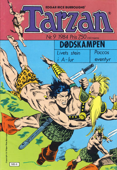 Cover for Tarzan (Atlantic Forlag, 1977 series) #9/1984