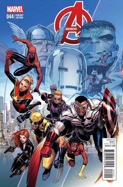 Cover for Avengers (Marvel, 2013 series) #44 [Jim Cheung End of an Era Variant]