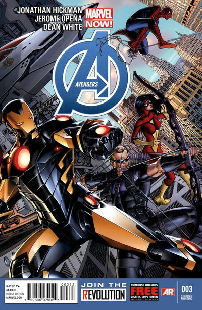 Cover for Avengers (Marvel, 2013 series) #3 [2nd Printing]