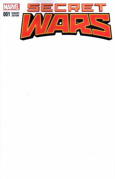 Cover for Secret Wars (Marvel, 2015 series) #1 [Blank Cover Variant]