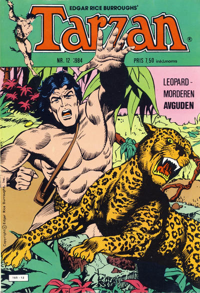 Cover for Tarzan (Atlantic Forlag, 1977 series) #12/1984