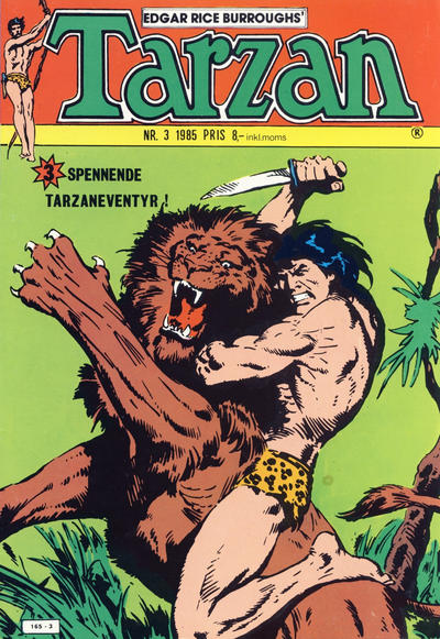Cover for Tarzan (Atlantic Forlag, 1977 series) #3/1985