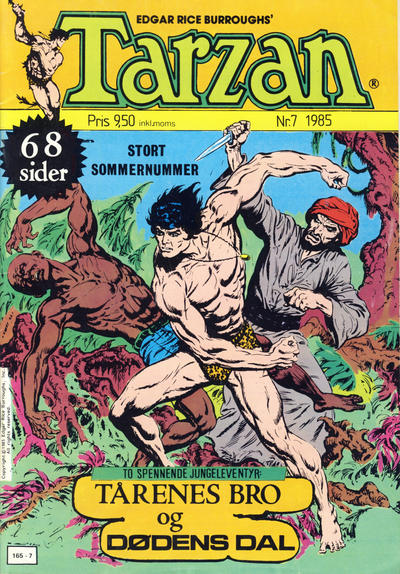 Cover for Tarzan (Atlantic Forlag, 1977 series) #7/1985
