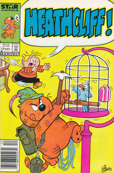 Cover for Heathcliff (Marvel, 1985 series) #13 [Newsstand]