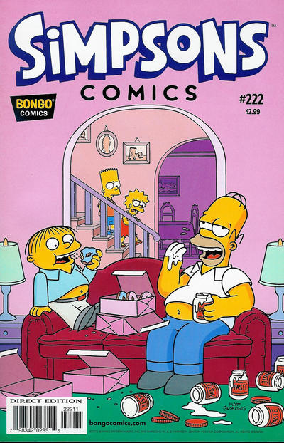 Cover for Simpsons Comics (Bongo, 1993 series) #222